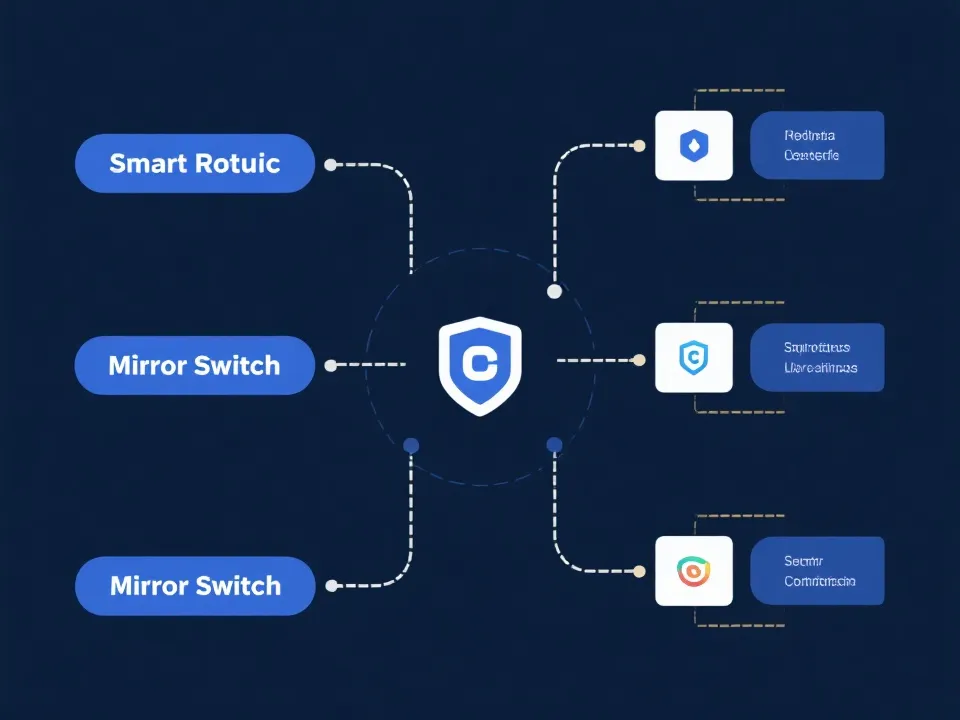 智能线路与镜像切换示意